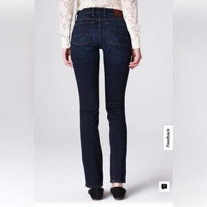 Lucky Brand Sofia Straight Leg Jeans in Dark Indigo 29 Long